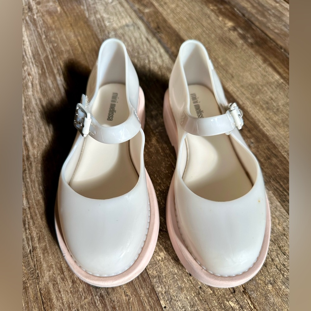 Mini Melissa Lola Buckle Detail Mary Janes pink 11